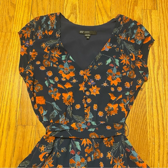 Maggy London Petites Blue Floral Dress - Picture 3 of 9